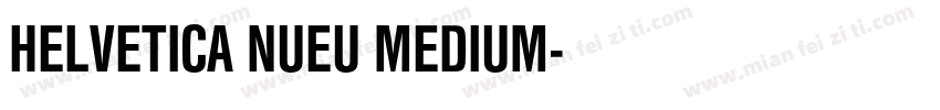 HELVETICA NUEU MEDIUM字体转换